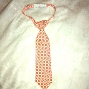 Toddler boys tie Orange TrendyTies 0-6yrs